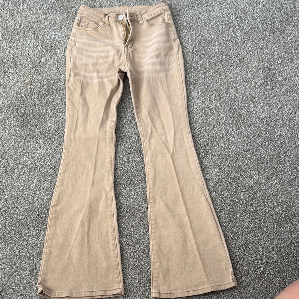 Tan Flare & Wide Leg Jeans